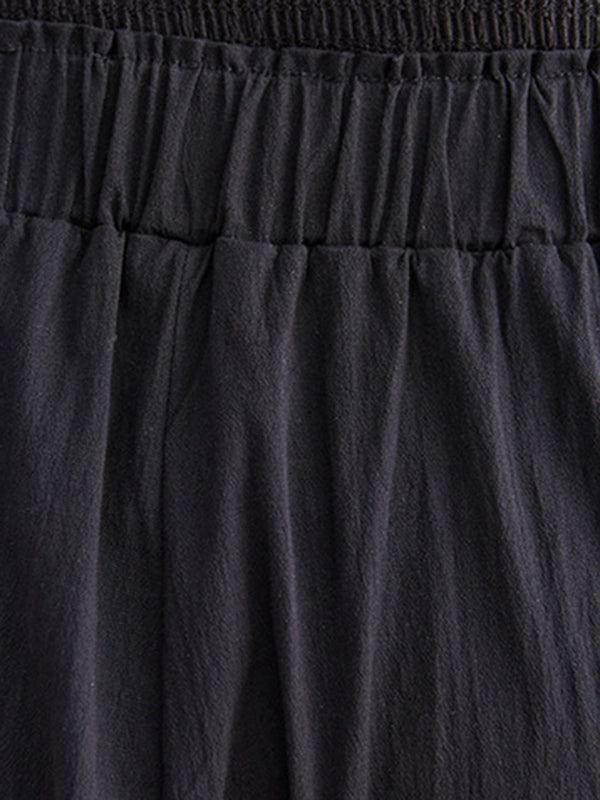 Wide-Leg Relaxed Pants