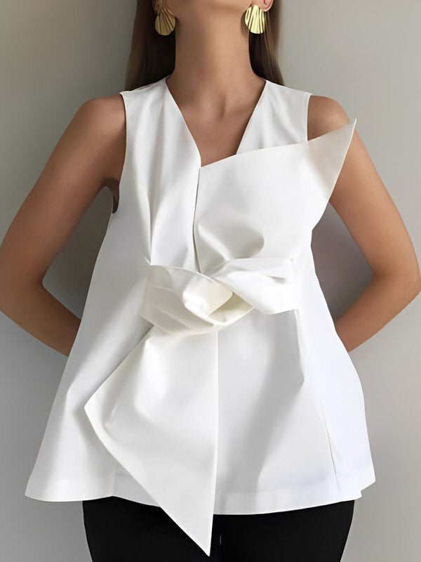 V-Neck A-Line Relaxed Vest
