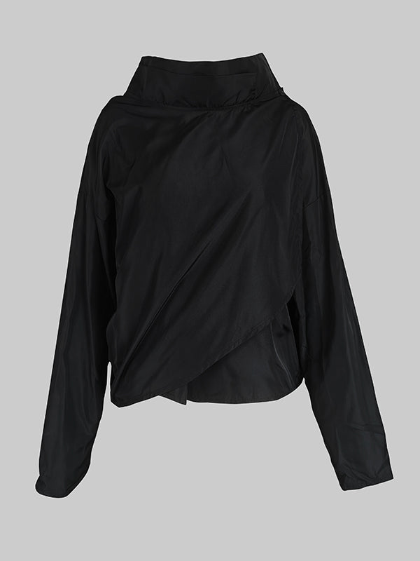 Stand-Collar Relaxed Jacket