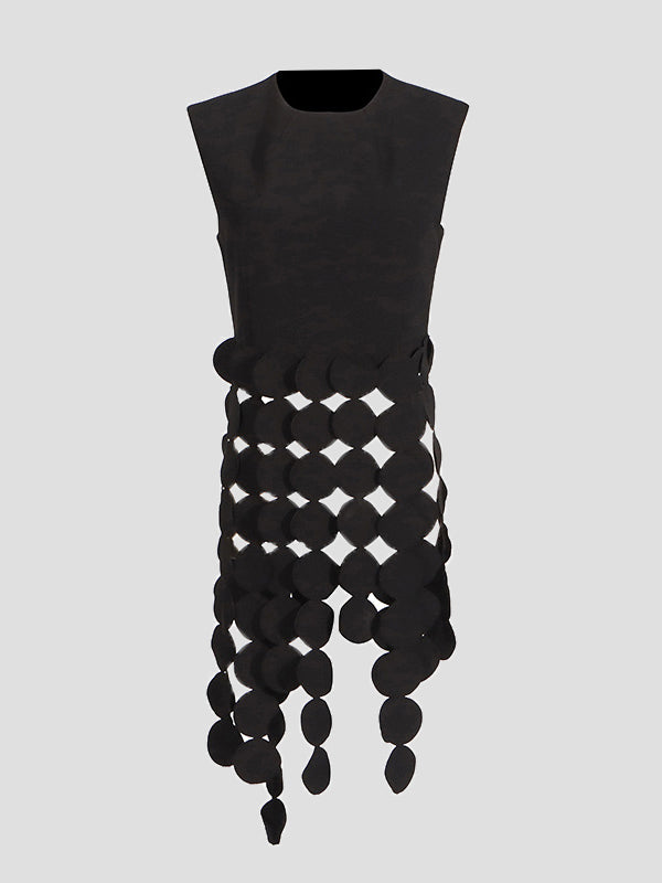 Round-Neck Fringe Sleeveless Vest