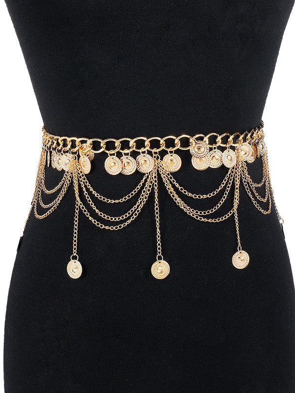 Fringe Geometric Waist Chain
