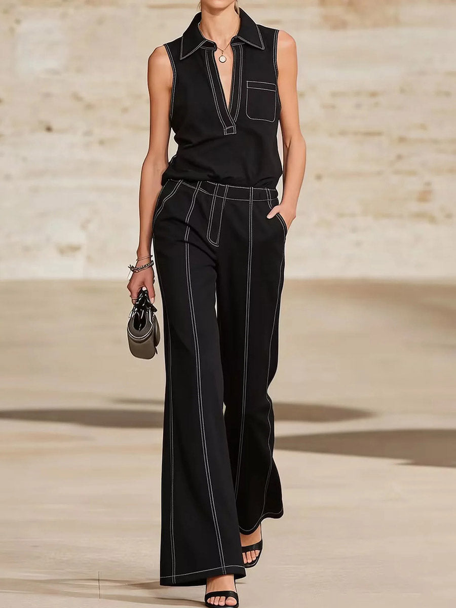 Sleeveless Relaxed Vest