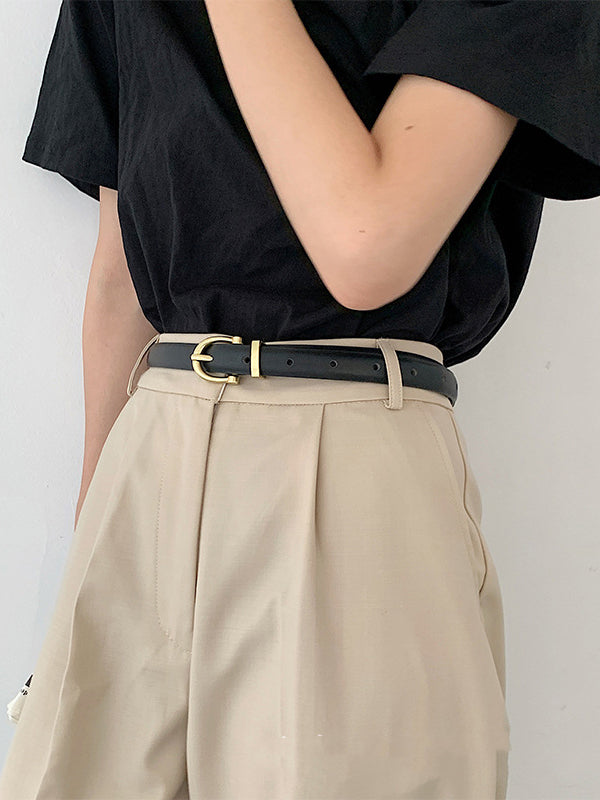 Buckle Contrast Belt
