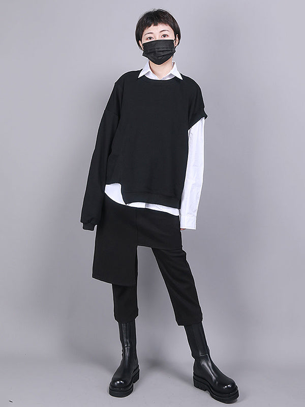 High-Waist Asymmetric Culottes