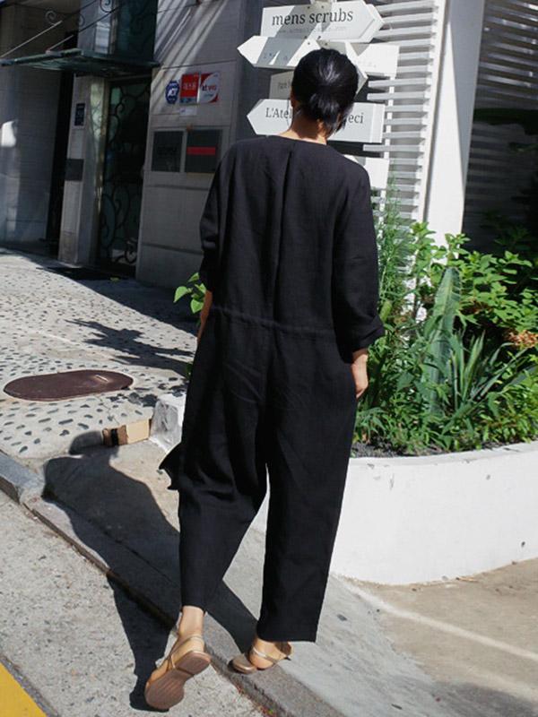 V-Neck Jumpsuit