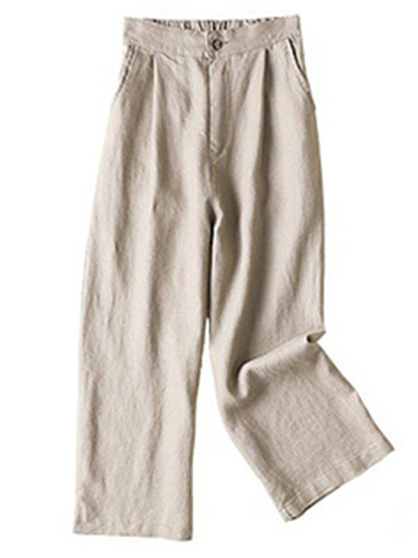 Wide-Leg Plus Size Relaxed Pants