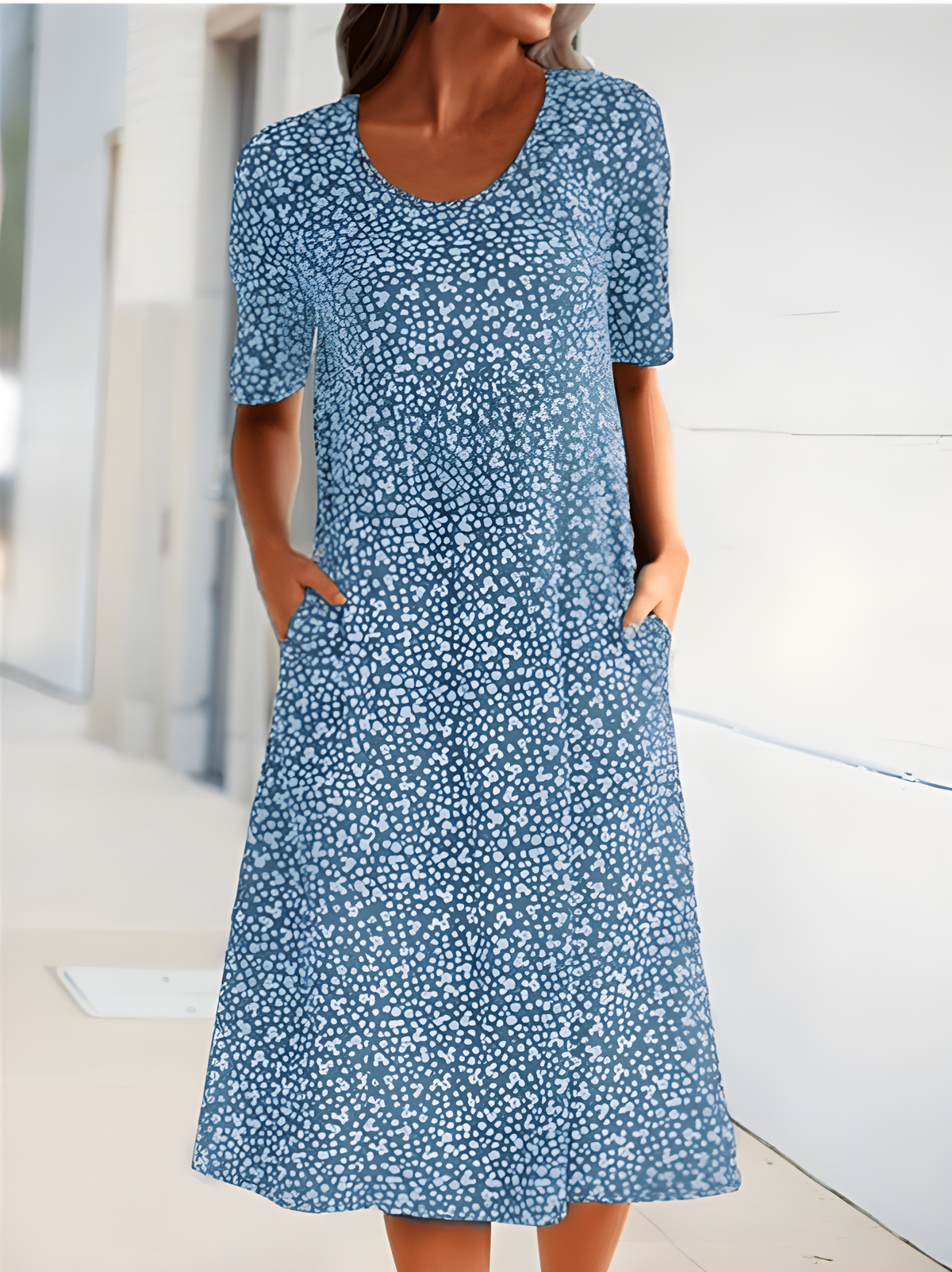 Qahira | Round Neck Dress