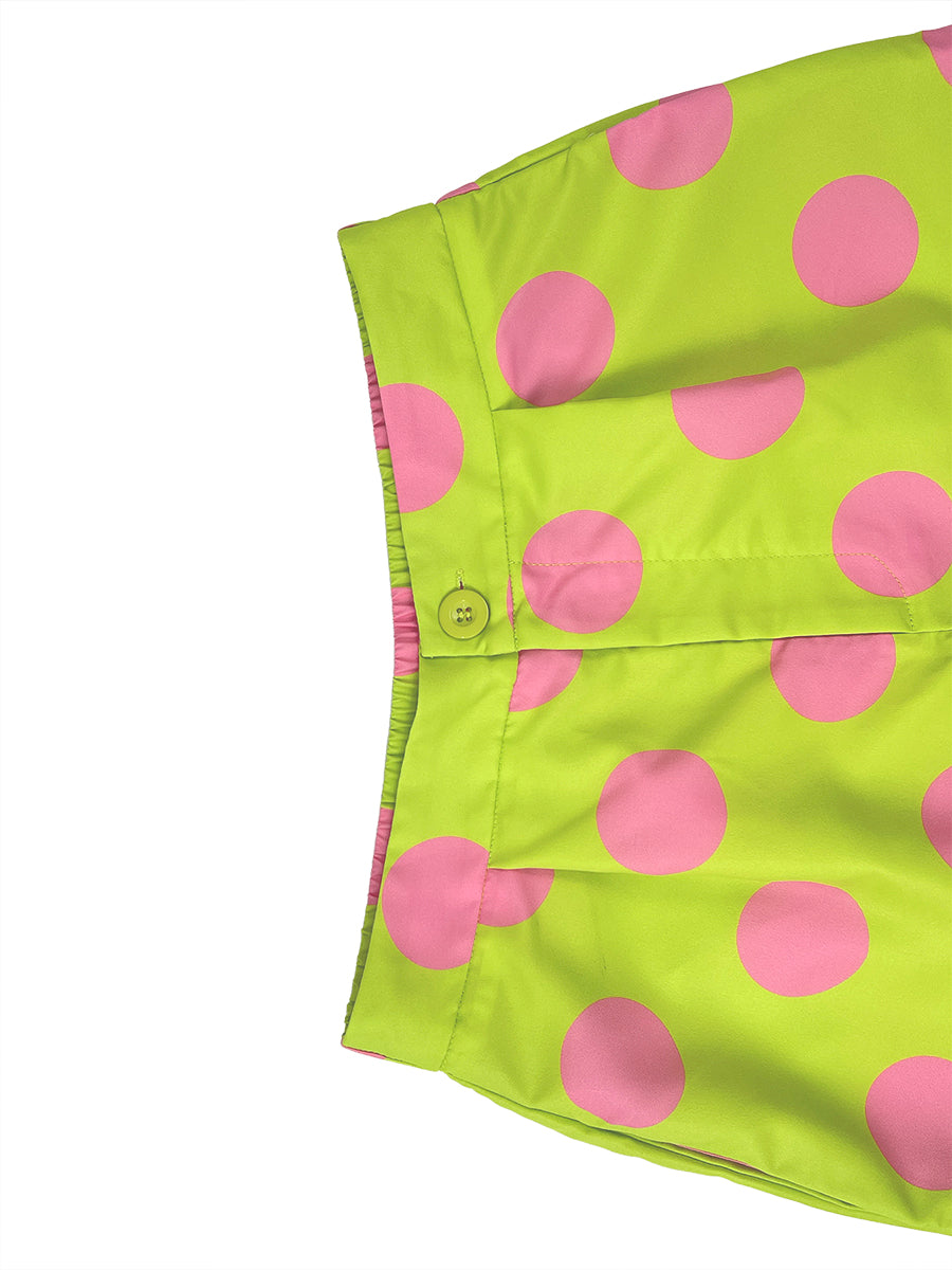 Wide-Leg Button-Detail Pocket Relaxed Pants