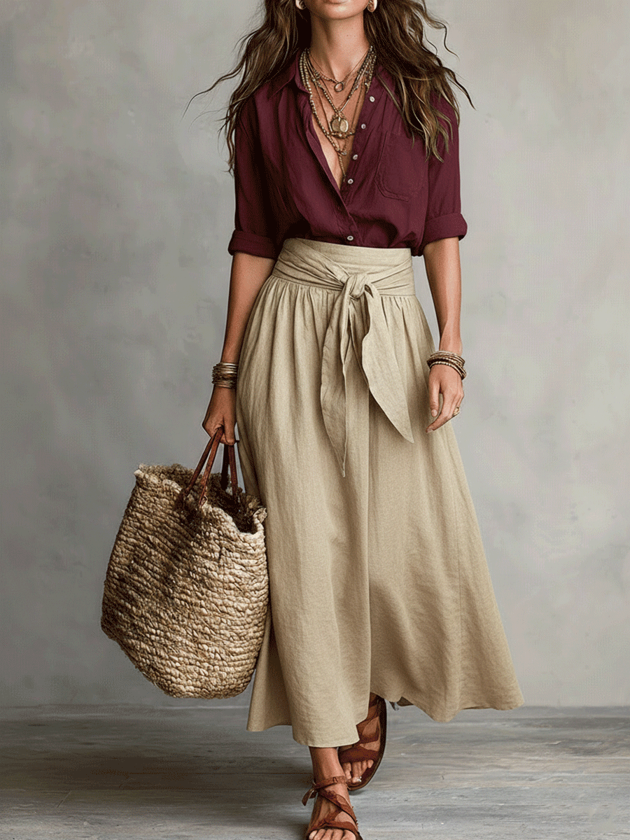Calista | Boho Skirt Set