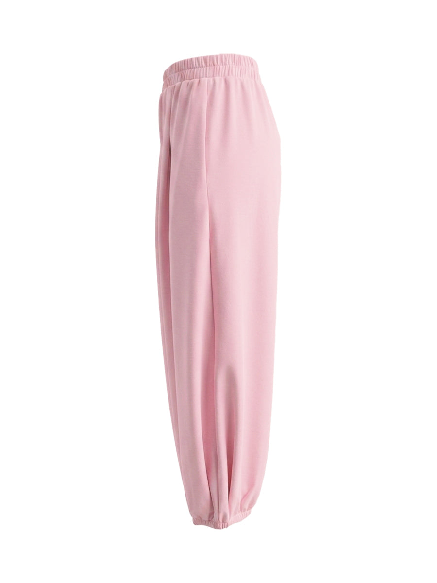 High-Waist Cropped Pleated Pocket Pants