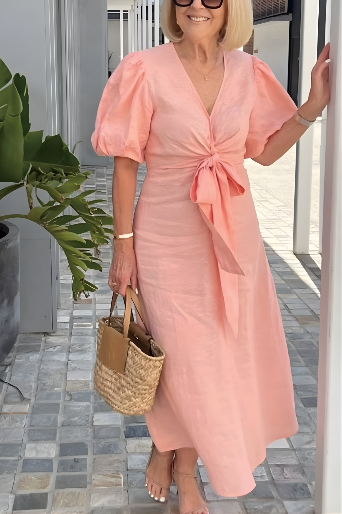 Siena | V-Neck Sleeve Dress