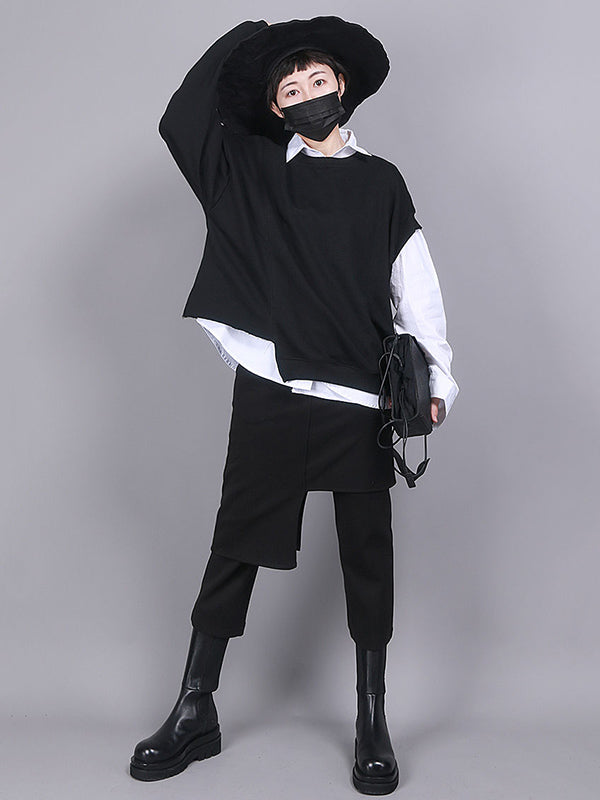 High-Waist Asymmetric Culottes