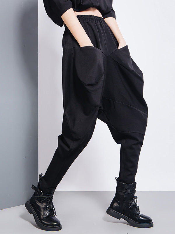 High-Waist Harem Relaxed Pants