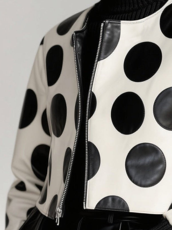 Round-Neck Zip Long-Sleeve Jacket