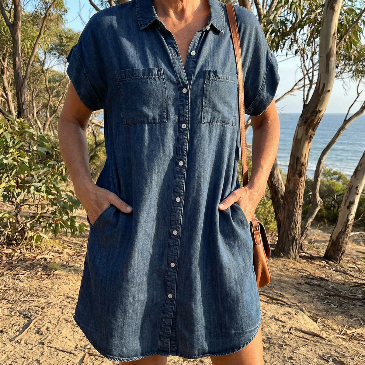 Natalie | Denim Print Dress