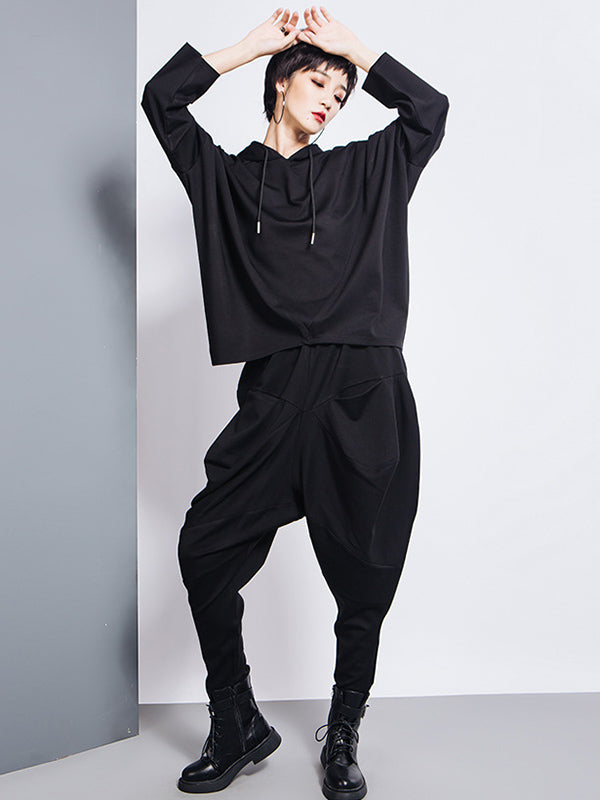 High-Waist Harem Relaxed Pants