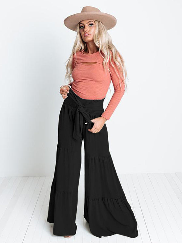 Wide-Leg High-Waist Pants
