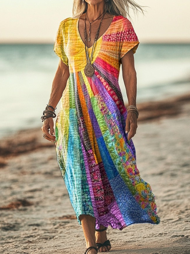 Veda | Bohemian Sun Maxi Dress