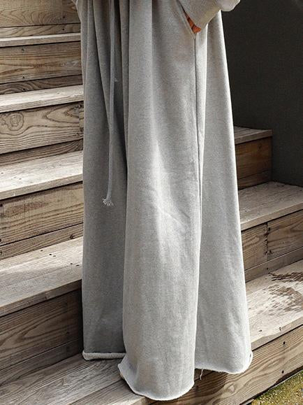 Wide-Leg Elastic Relaxed Pants