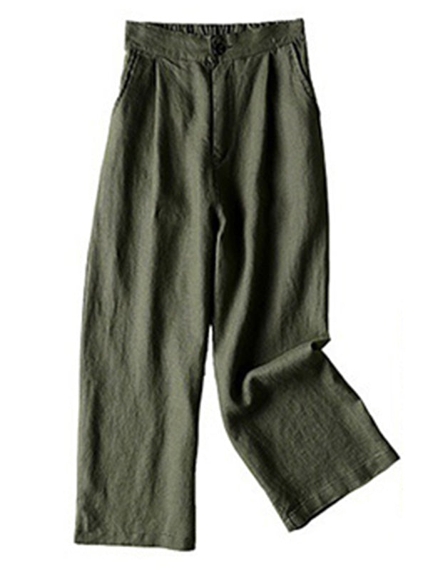 Wide-Leg Plus Size Relaxed Pants