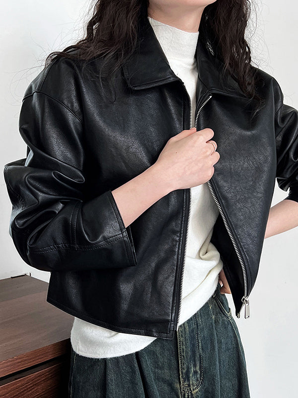 Zip Long-Sleeve Relaxed Jacket