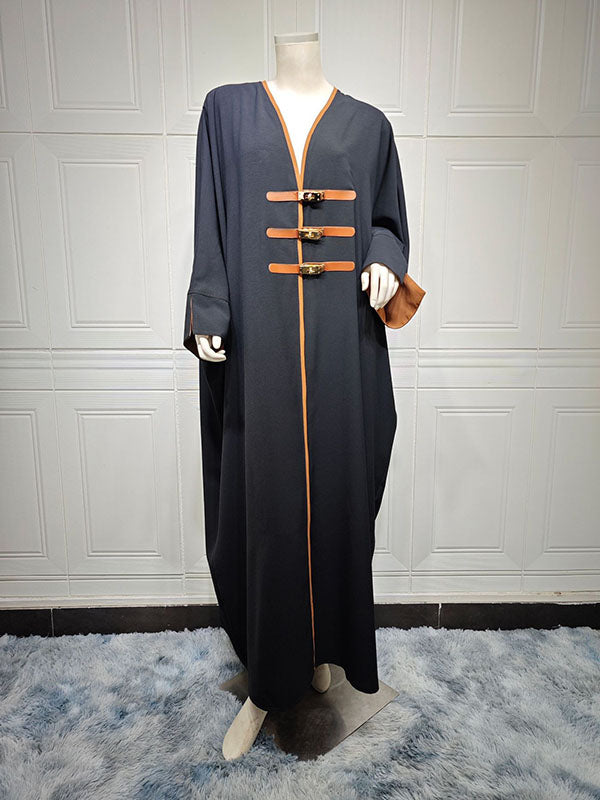 V-Neck Relaxed Contrast Cover-Up