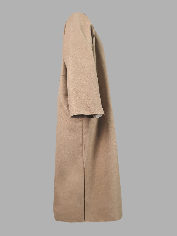 Long-Sleeve Relaxed Coat