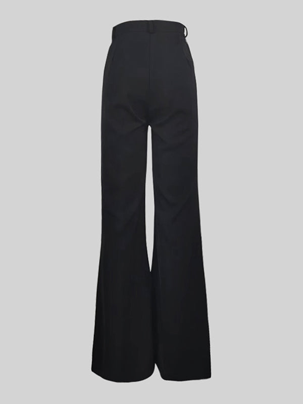 Wide-Leg High-Waist Relaxed Pants