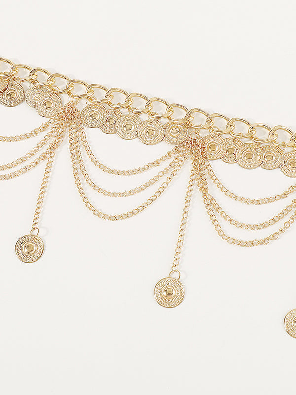Fringe Geometric Waist Chain
