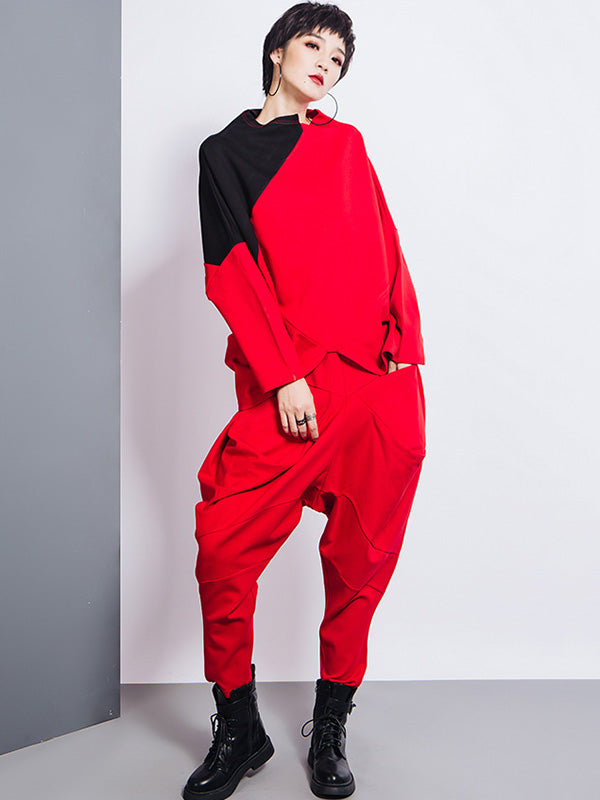 High-Waist Harem Relaxed Pants