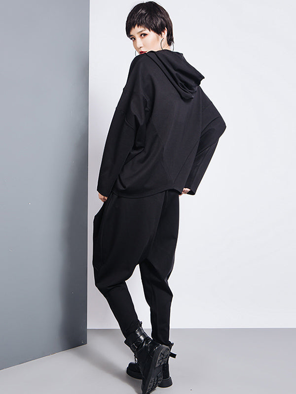 High-Waist Harem Relaxed Pants