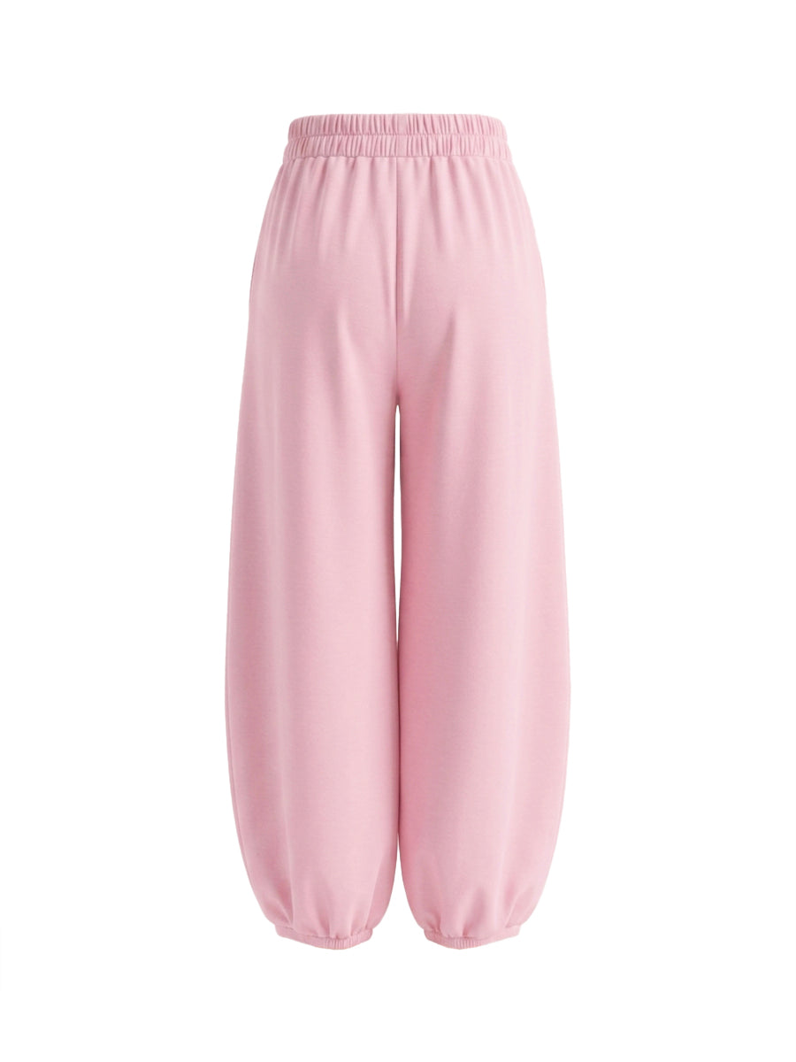 High-Waist Cropped Pleated Pocket Pants