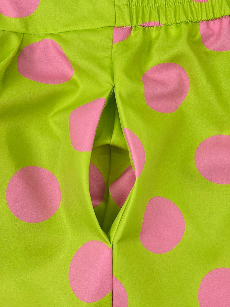 Wide-Leg Button-Detail Pocket Relaxed Pants