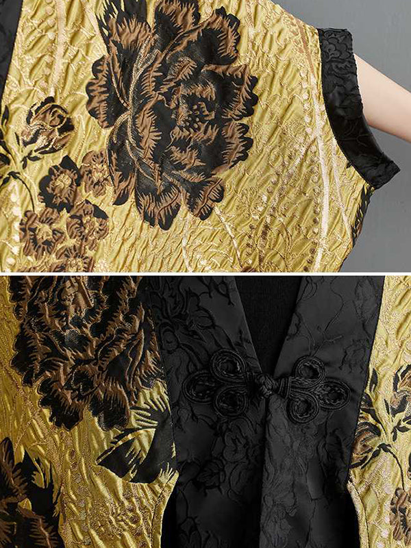 V-Neck Pleated Batwing Relaxed Jacket