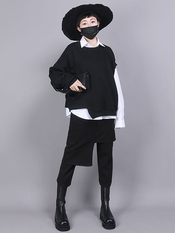 High-Waist Asymmetric Culottes