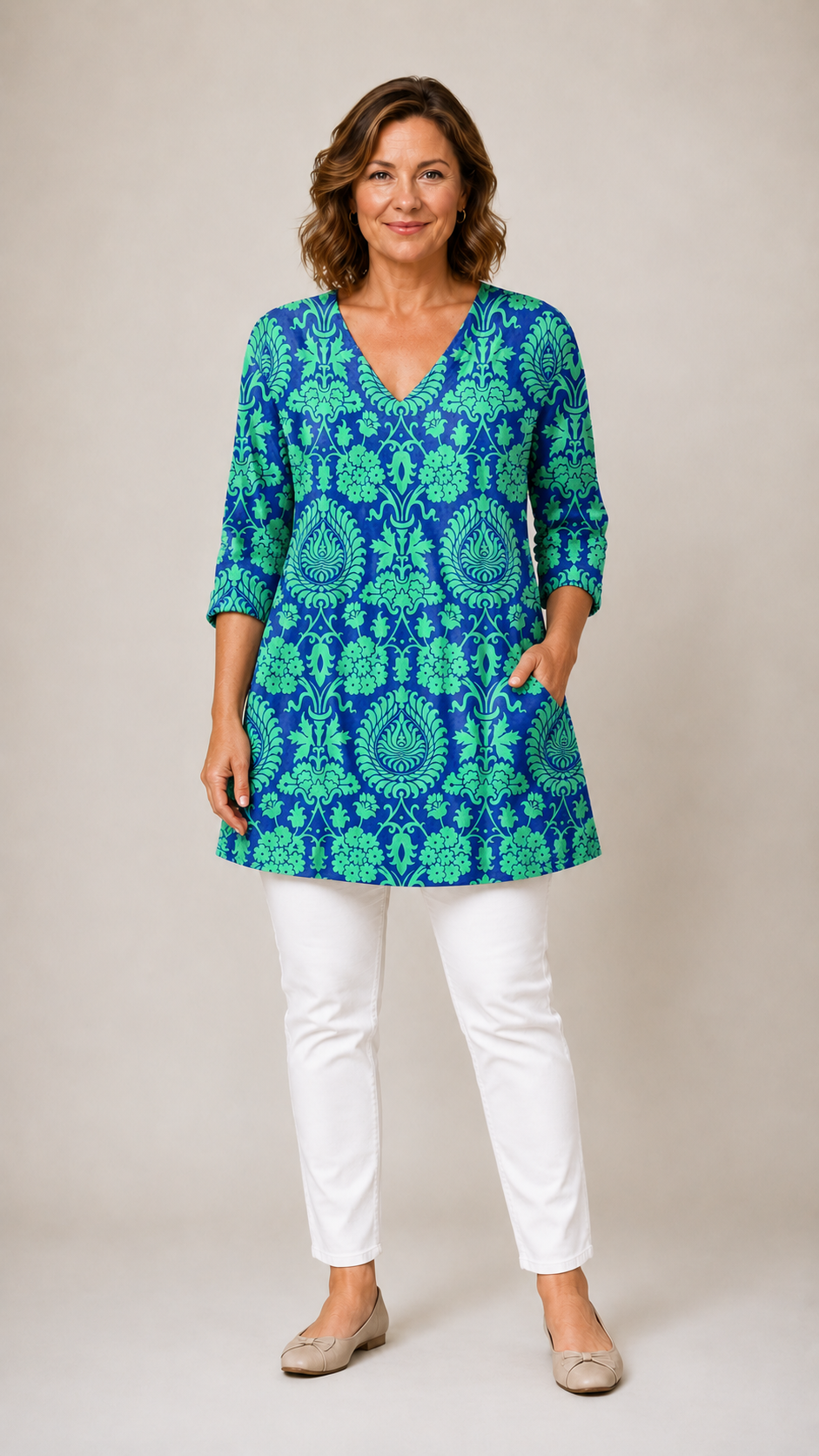Marlee | Long V-Neck Blouse