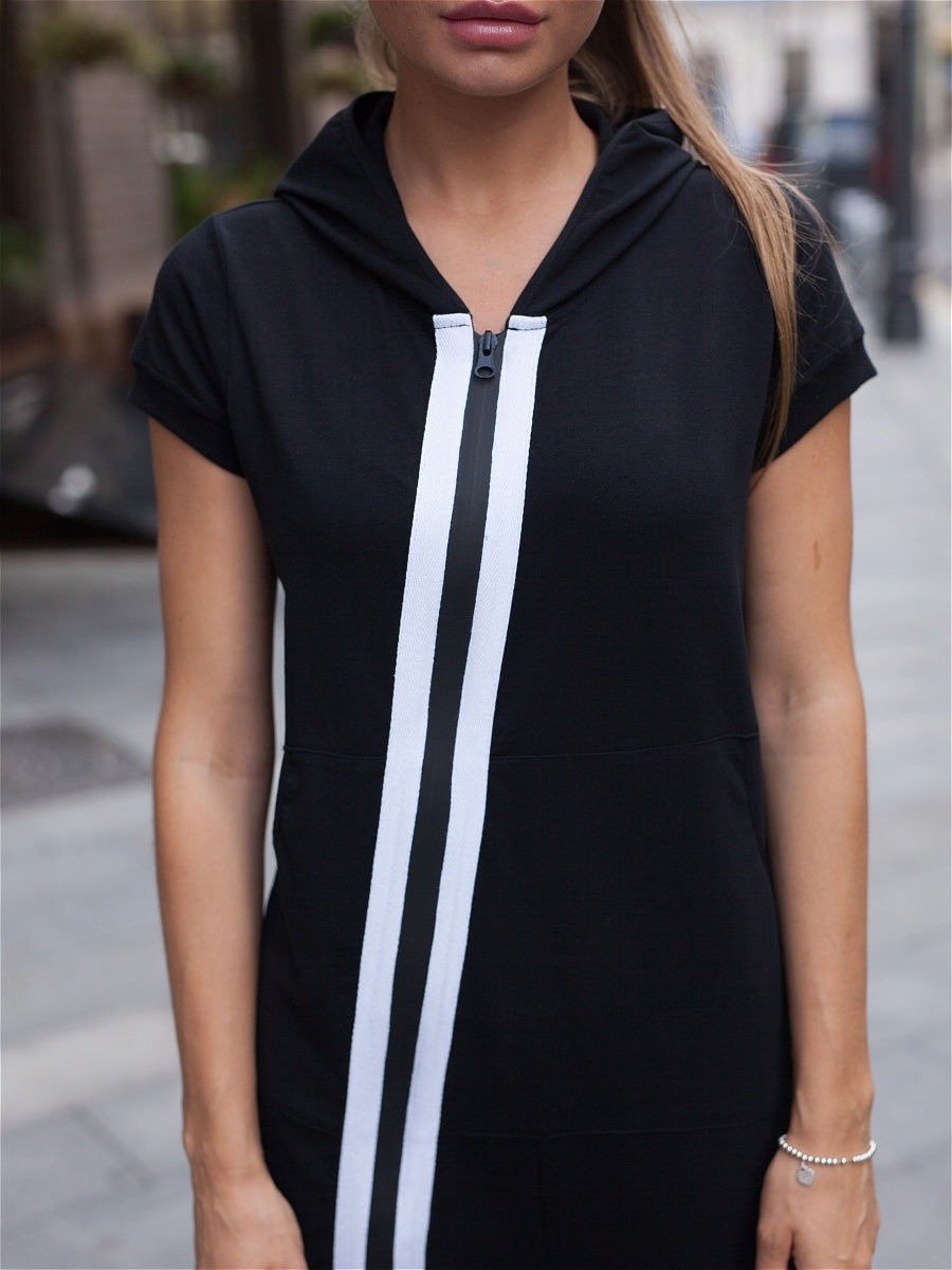 Hooded Zip Jumpsuit