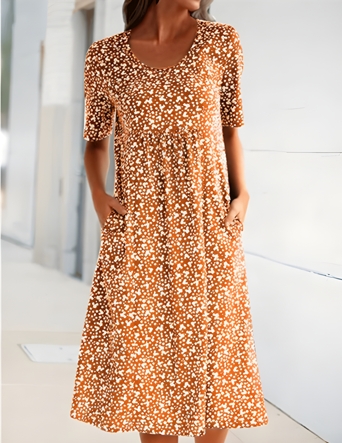 Qahira | Round Neck Dress