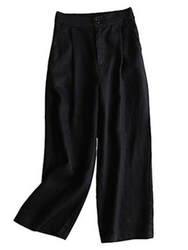 Wide-Leg Plus Size Relaxed Pants