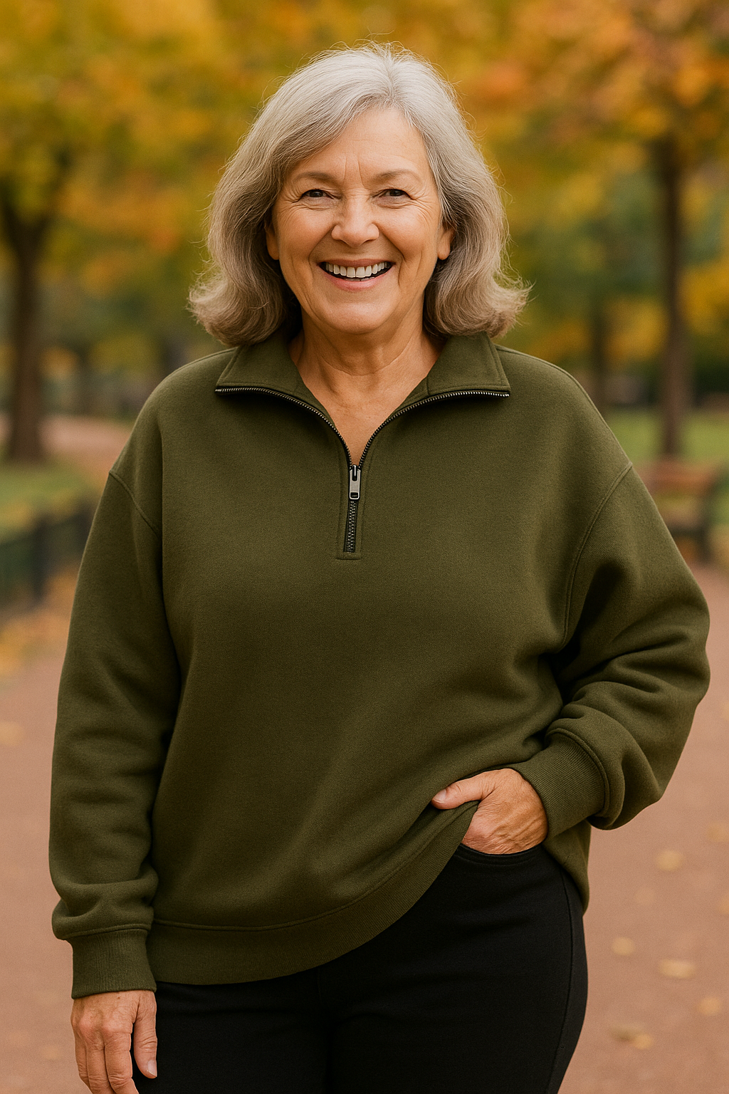 Estelle | Quarter-Zip Knit Pullover