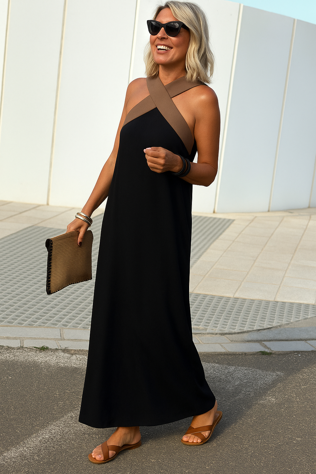 Ruby | Crossed Maxi Dress