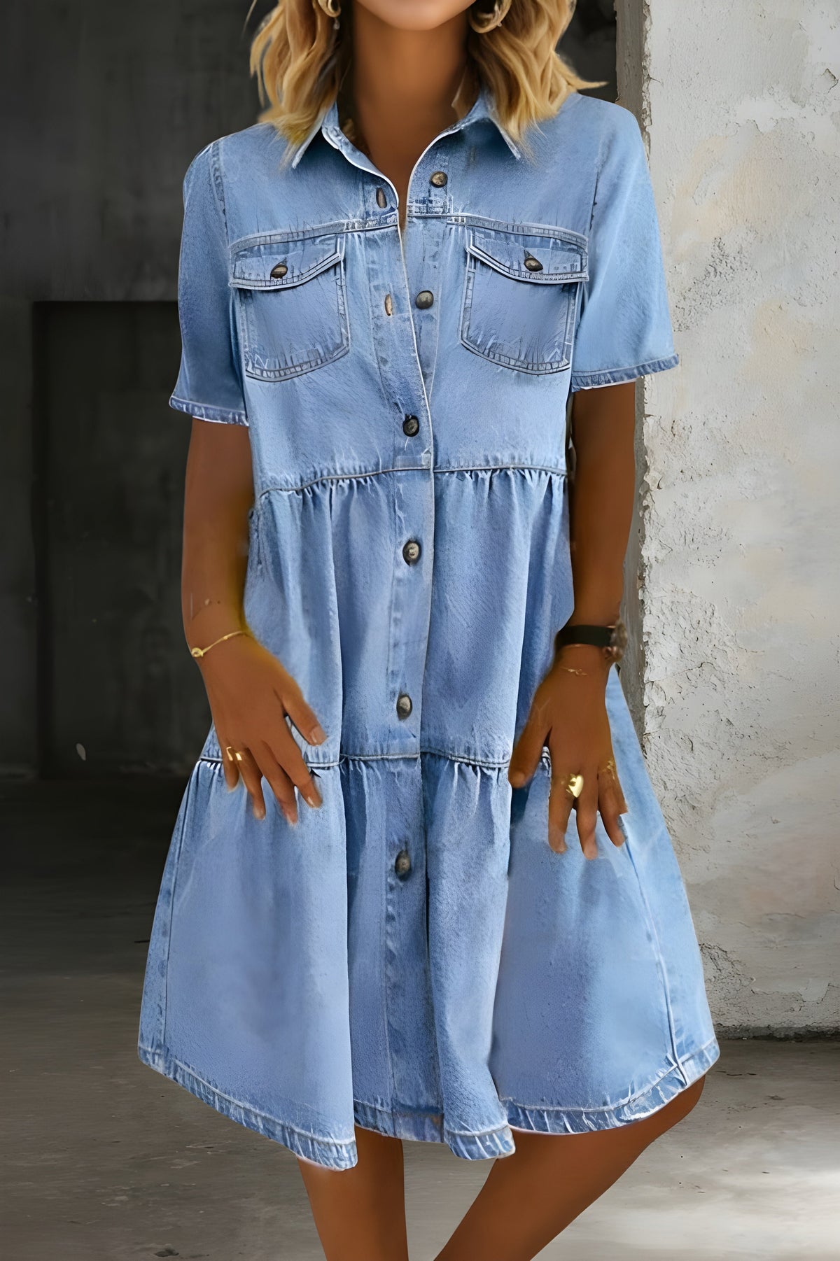 Aleena | Denim Dress