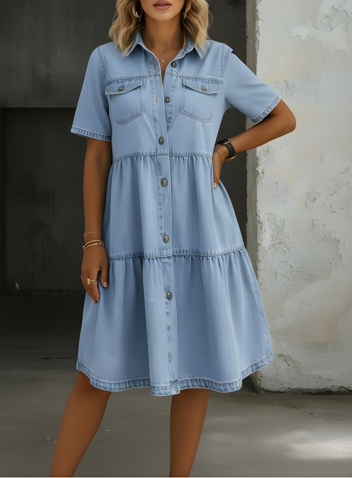 Aleena | Denim Dress