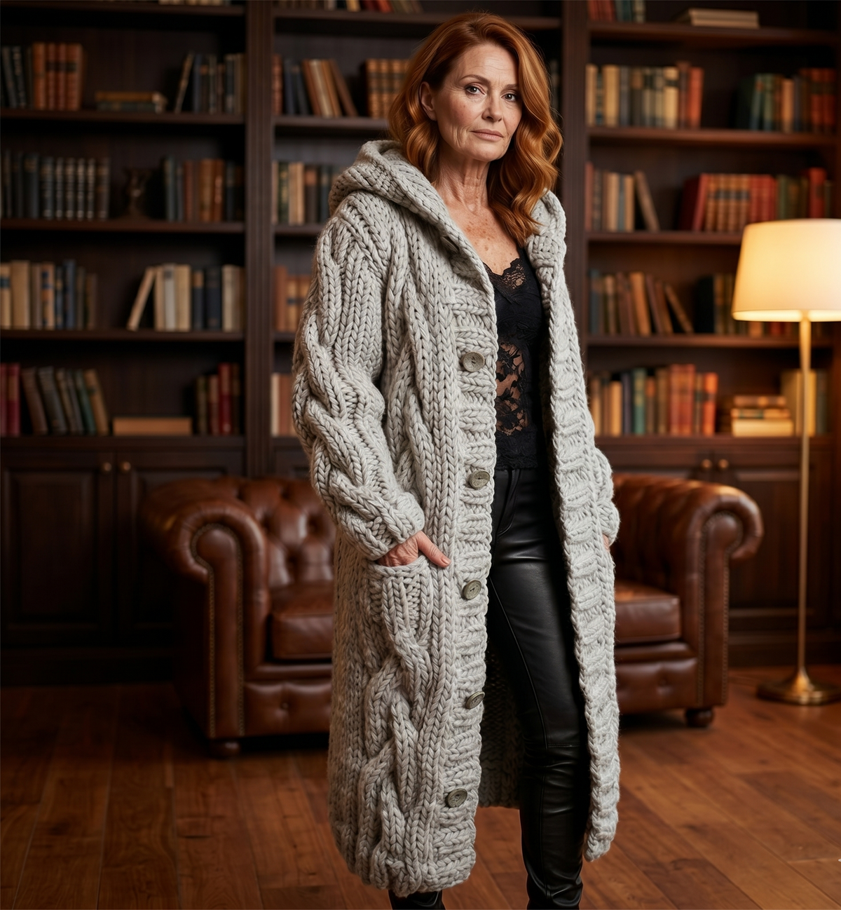 Alessia | Cable Knit Coat