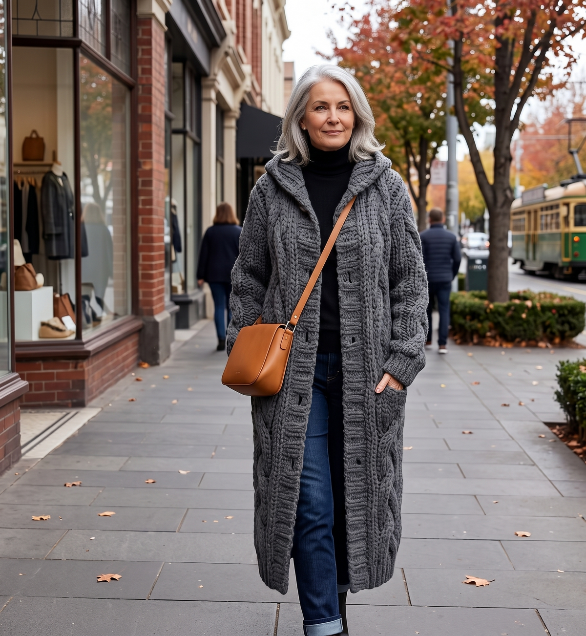 Alessia | Cable Knit Coat