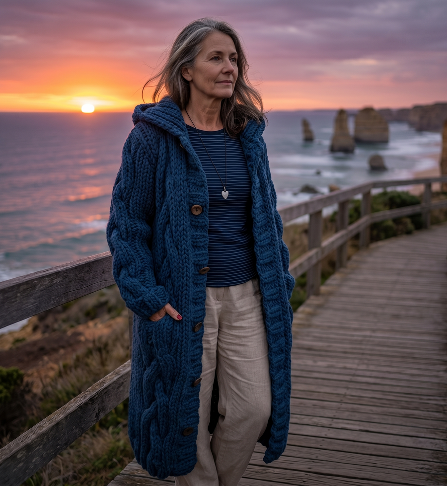 Alessia | Cable Knit Coat
