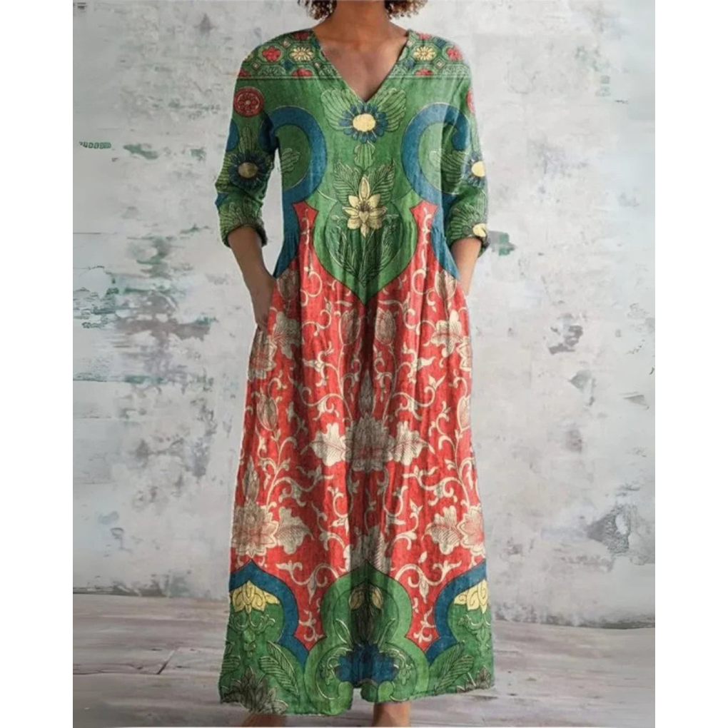 Emery | Vintage Floral Maxi Dress
