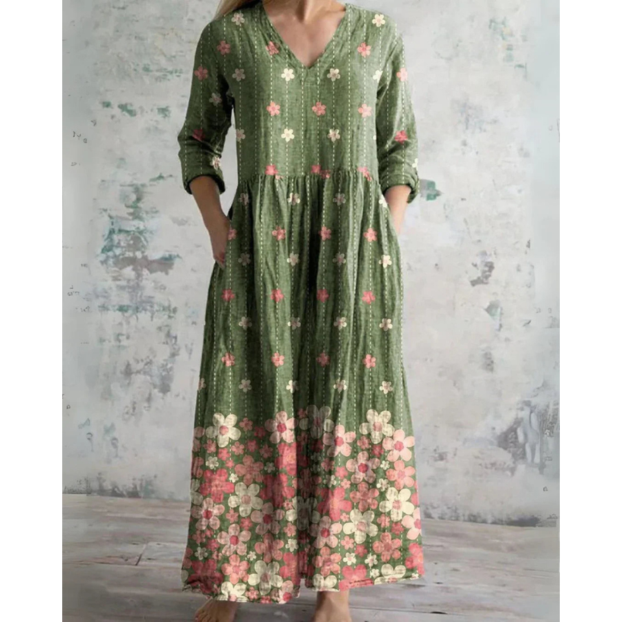 Emery | Vintage Floral Maxi Dress