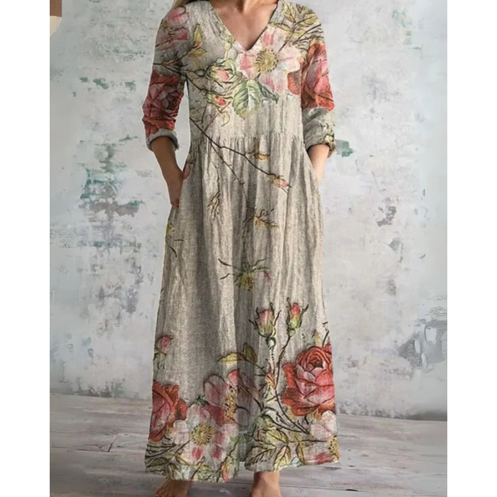 Emery | Vintage Floral Maxi Dress