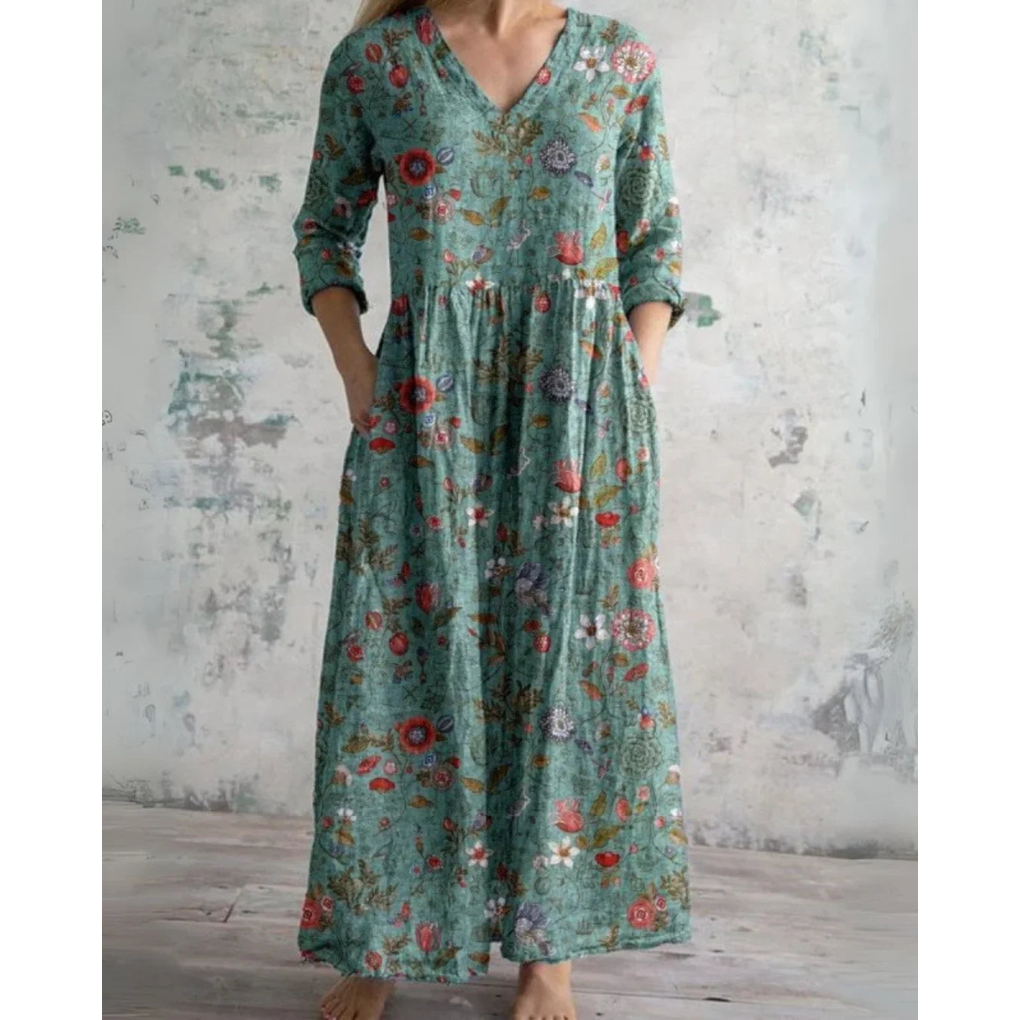 Emery | Vintage Floral Maxi Dress
